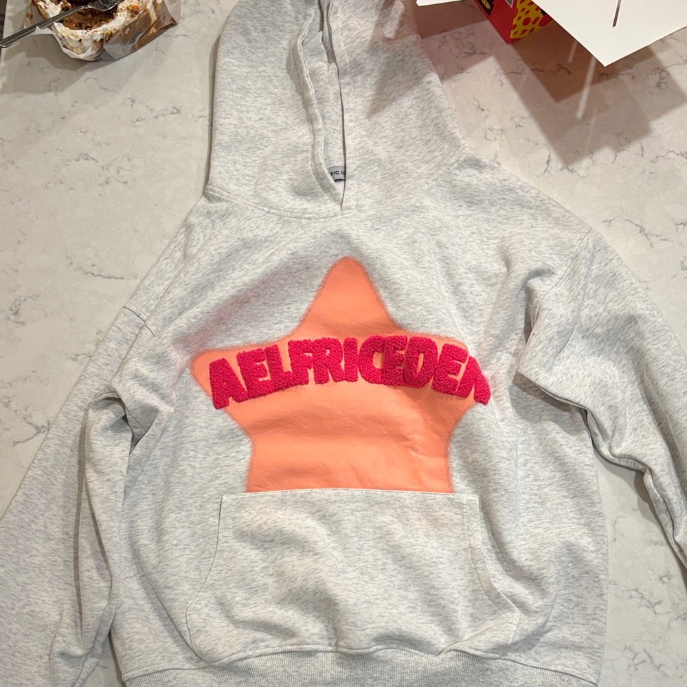 Aelfric Eden Gray and Orange Star Hoodie